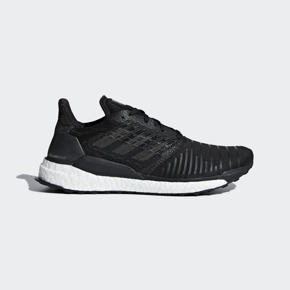 Adidas Men's SolarBoost Walking Shoes Black/Grey/White Ireland CQ3171